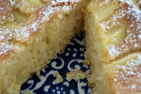 Cliquez pour zoomer ! Gâteau aux pommes et mascarpone Thermomix par Morgane.