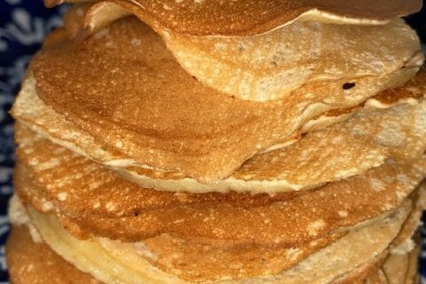Cliquez pour zoomer ! Pancakes à la banane Thermomix par Morgane.