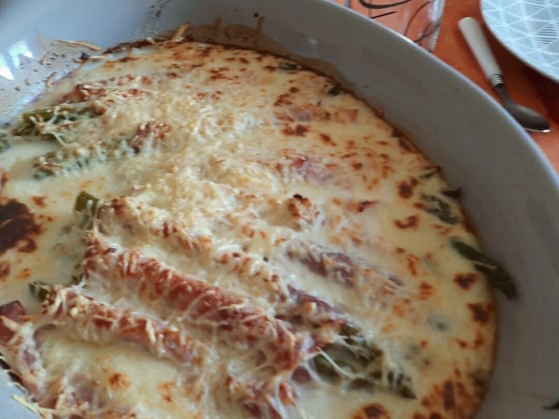 Cliquez pour zoomer ! Gratin d’asperges au jambon Thermomix par anais_438