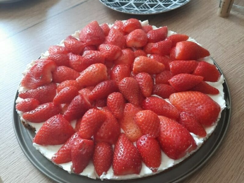 Cliquez pour zoomer ! Tarte aux fraises sans cuisson Thermomix par anais_438