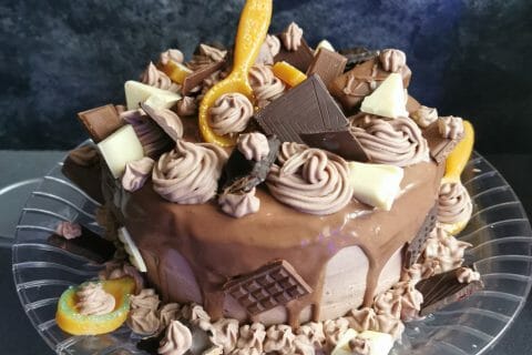 Cliquez pour zoomer ! Layer cake Kinder Bueno Thermomix par macawen