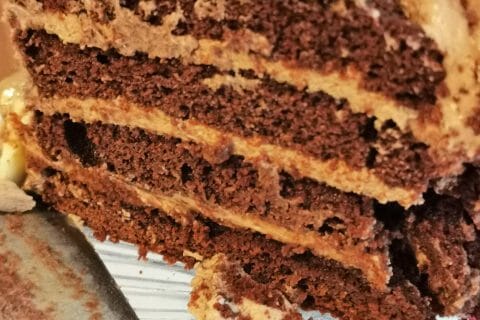 Cliquez pour zoomer ! Layer cake Kinder Bueno Thermomix par macawen