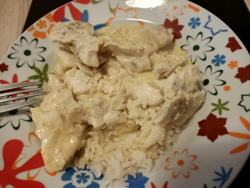 Cliquez pour zoomer ! Blancs de poulet sauce moutarde et curry Thermomix par sab59100