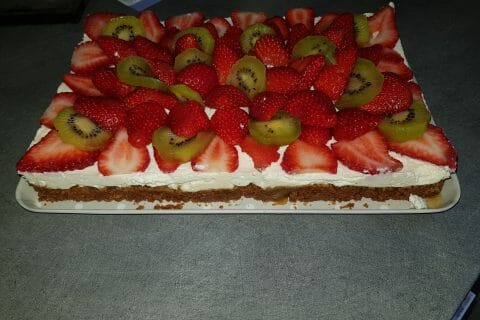 Cliquez pour zoomer ! Tarte aux fraises sans cuisson Thermomix par kikicr1974