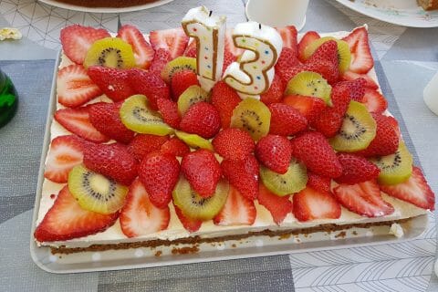 Cliquez pour zoomer ! Tarte aux fraises sans cuisson Thermomix par kikicr1974