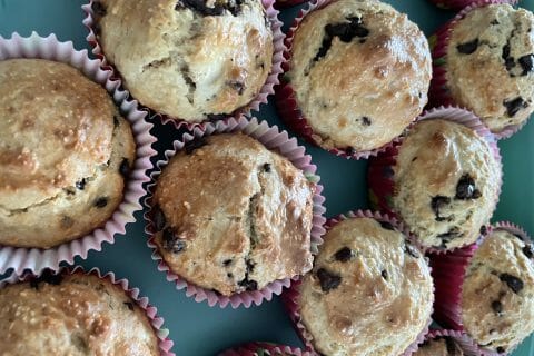 Cliquez pour zoomer ! Muffins au son d’avoine et aux pépites de chocolat Thermomix par schlegs