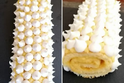 Cliquez pour zoomer ! Bûche au citron meringuée Thermomix par laura_604