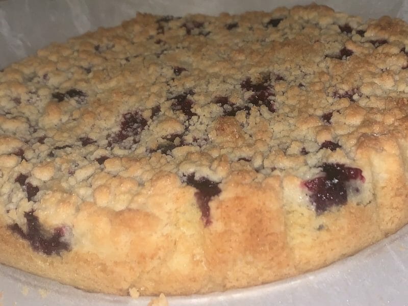 Cliquez pour zoomer ! Gâteau aux myrtilles façon crumble Thermomix par laura693