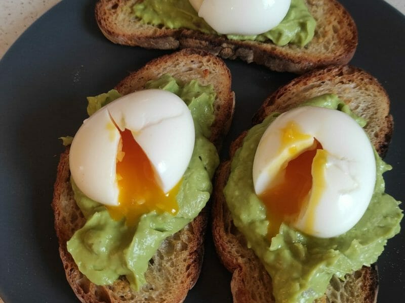 Cliquez pour zoomer ! Tartine avocat et oeuf mollet Thermomix par cathy_142