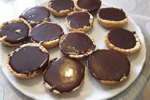 Cliquez pour zoomer ! Tartelettes chocolat et caramel beurre salé au Thermomix