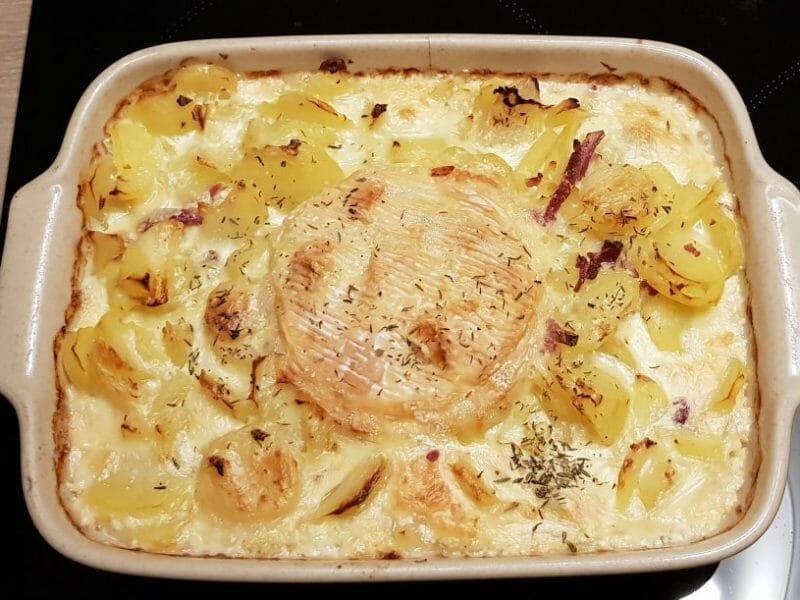Cliquez pour zoomer ! Gratin de pommes de terre à la normande Thermomix par Élise 🍄