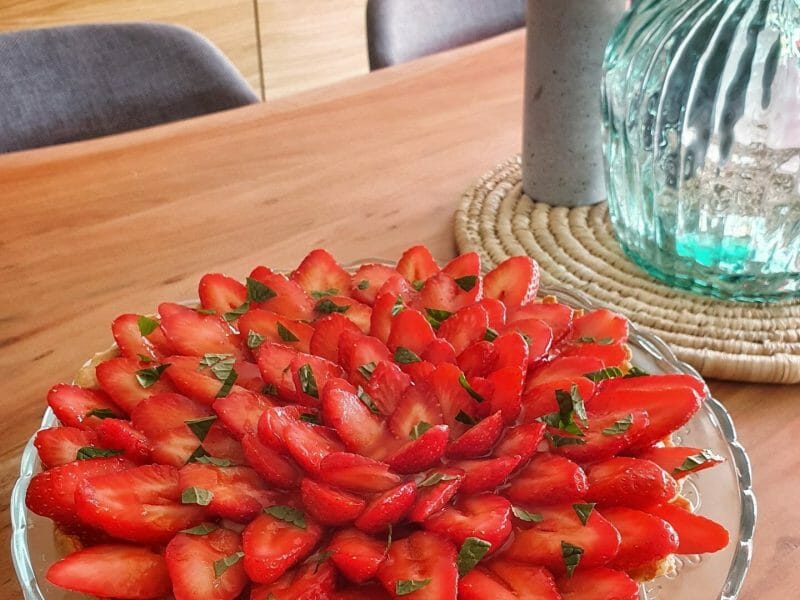 Cliquez pour zoomer ! Tarte aux fraises Thermomix par lolo0795