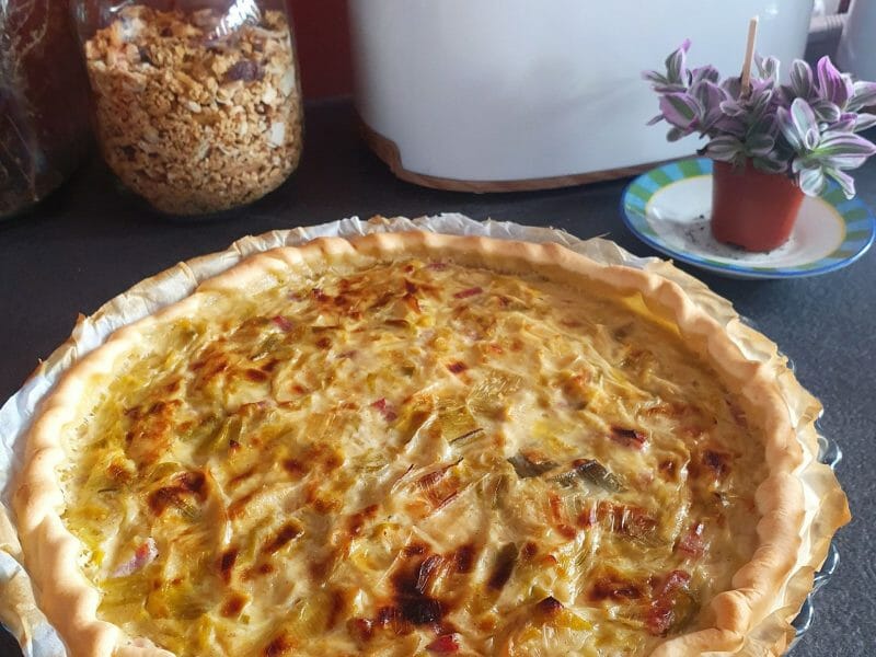 Cliquez pour zoomer ! Tarte aux poireaux Thermomix par lolo0795