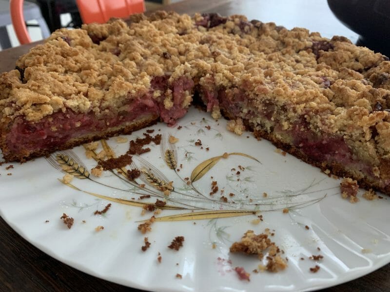 Cliquez pour zoomer ! Crumb cake framboises Thermomix par juju1986