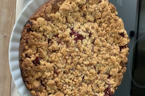 Cliquez pour zoomer ! Crumb cake framboises Thermomix par juju1986