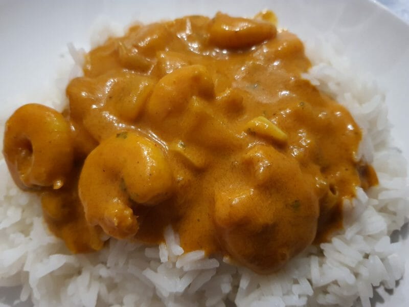Cliquez pour zoomer ! Curry de crevettes au lait de coco Thermomix par 👩🍳 Choupinette 🍇
