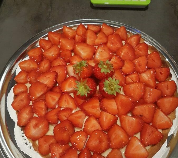 Cliquez pour zoomer ! Tarte aux fraises Thermomix par Lina shana