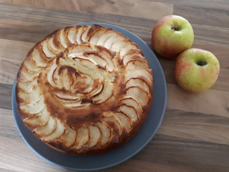 Cliquez pour zoomer ! Gâteau aux pommes et mascarpone Thermomix par K-rine