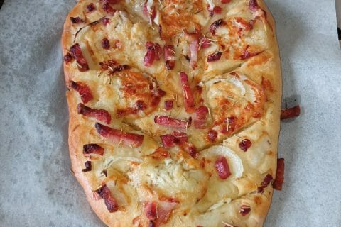 Cliquez pour zoomer ! Fougasse chèvre et lardons Thermomix par marie_733