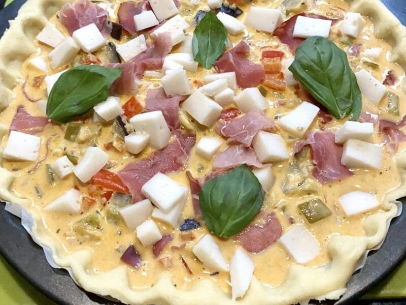Cliquez pour zoomer ! Tarte salée aux légumes d’été Thermomix par SarahH
