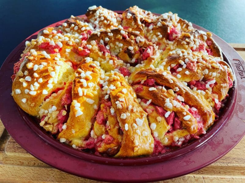 Cliquez pour zoomer ! Brioche aux pralines roses Thermomix par Klaire