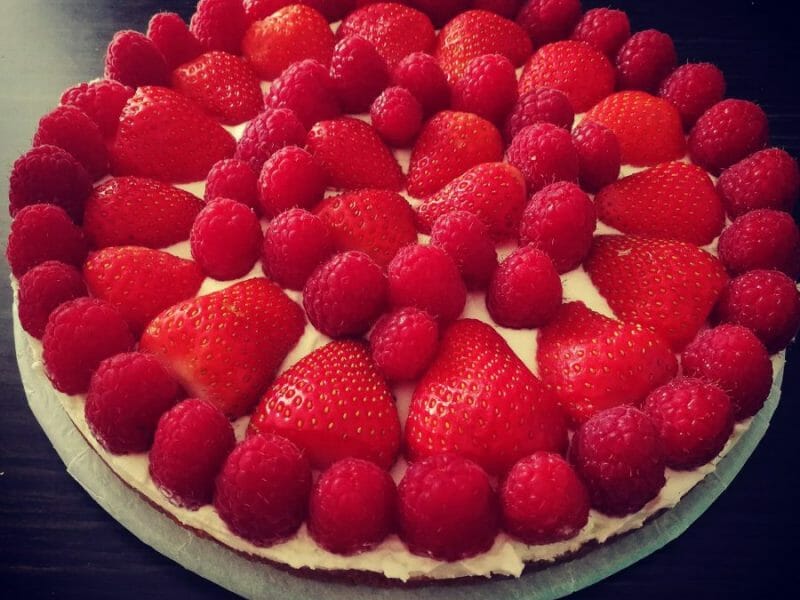 Cliquez pour zoomer ! Tarte aux fraises sans cuisson Thermomix par Morganedu89