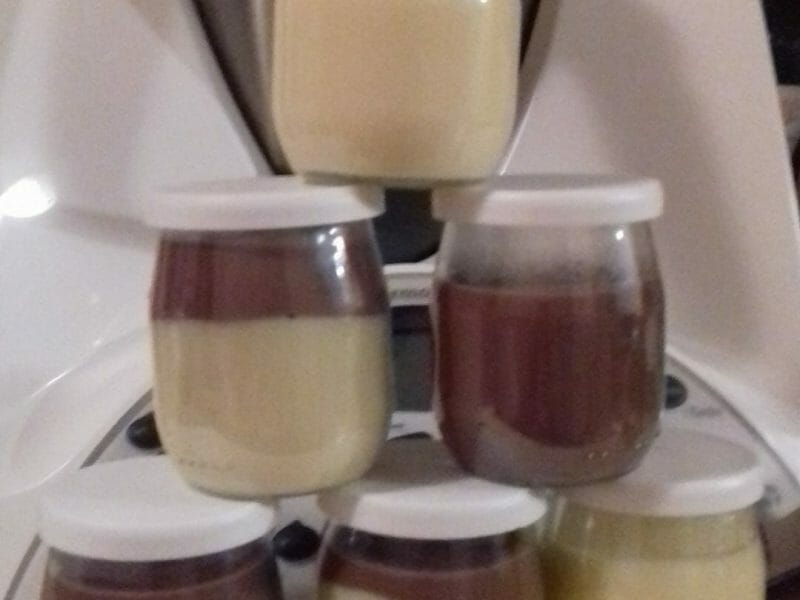 Cliquez pour zoomer ! Crème dessert au deux saveurs Thermomix par teambros50