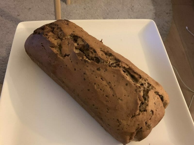 Cliquez pour zoomer ! Cake banane et pépites de chocolat Thermomix par fanny_288