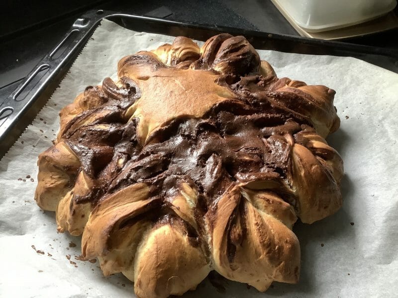 Cliquez pour zoomer ! Brioche étoilée au Nutella Thermomix par Domduce