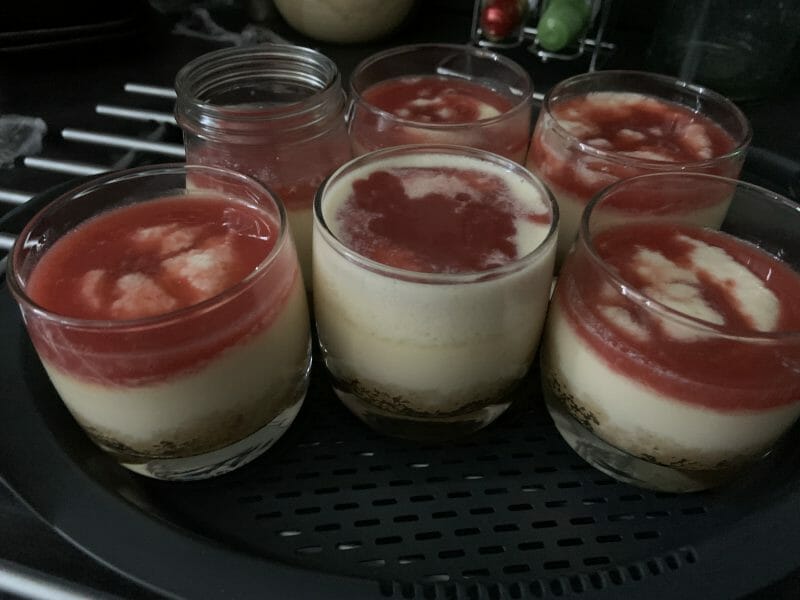 Cliquez pour zoomer ! Cheesecakes au Varoma Thermomix par Domduce