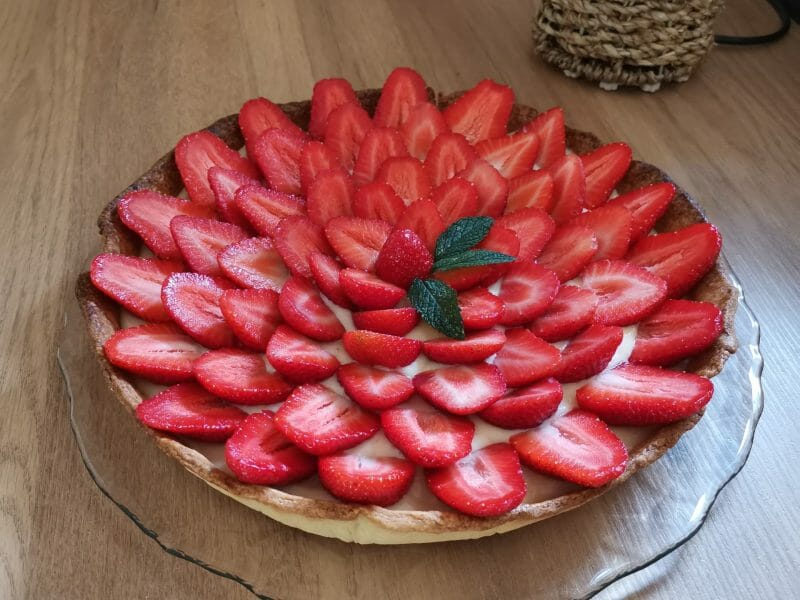 Cliquez pour zoomer ! Tarte aux fraises Thermomix par sakalm