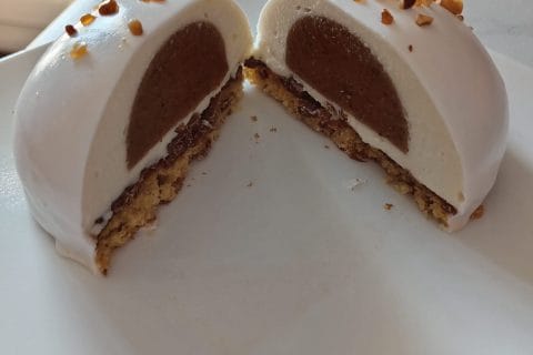 Cliquez pour zoomer ! Bûche vanille praliné Thermomix par sitou