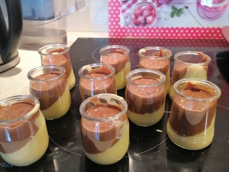 Cliquez pour zoomer ! Crème dessert au deux saveurs Thermomix par sitou