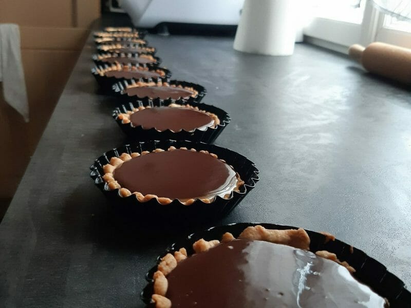 Cliquez pour zoomer ! Tartelettes chocolat et caramel beurre salé Thermomix par eloetaz
