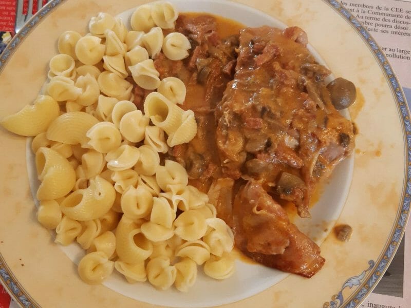 Cliquez pour zoomer ! Lapin sauce chasseur Thermomix par kiclaire