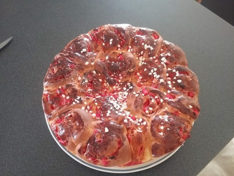 Cliquez pour zoomer ! Brioche aux pralines roses Thermomix par Moon 12