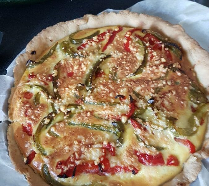 Cliquez pour zoomer ! Quiche poivrons et chorizo Thermomix par Moon 12