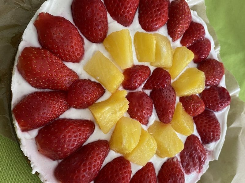 Cliquez pour zoomer ! Tarte aux fraises sans cuisson Thermomix par isabelle_397