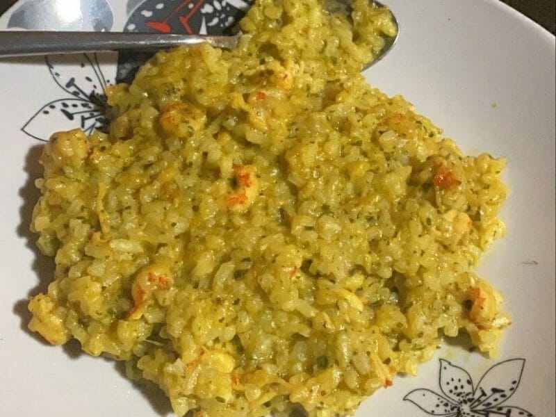Cliquez pour zoomer ! Risotto crevettes et curry Thermomix par bilal_234
