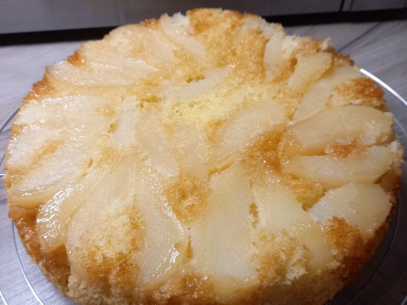 Cliquez pour zoomer ! Gâteau renversé aux poires Thermomix par agnes_lauragais_2020