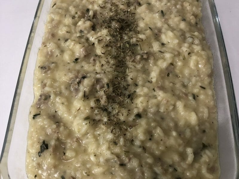 Cliquez pour zoomer ! Risotto à la saucisse fumée et au comté Thermomix par Magg.34