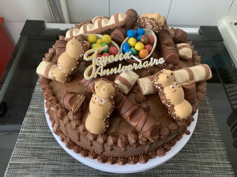 Cliquez pour zoomer ! Layer cake Kinder Bueno Thermomix par eloo_5