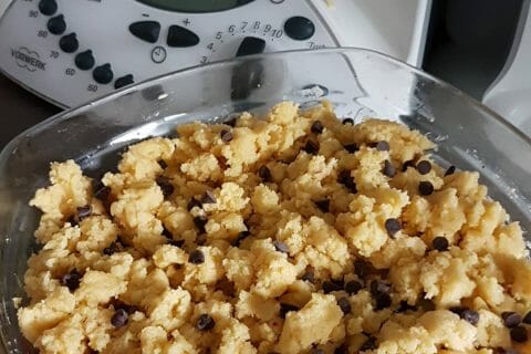 Cliquez pour zoomer ! Cookie-crumble rhubarbe framboises au Thermomix