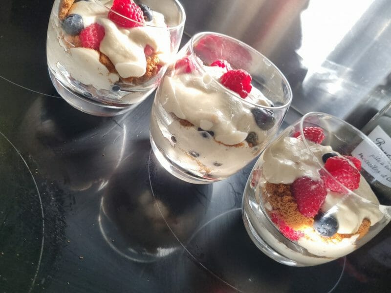 Cliquez pour zoomer ! Tiramisu aux framboises et spéculoos Thermomix par mariepel24