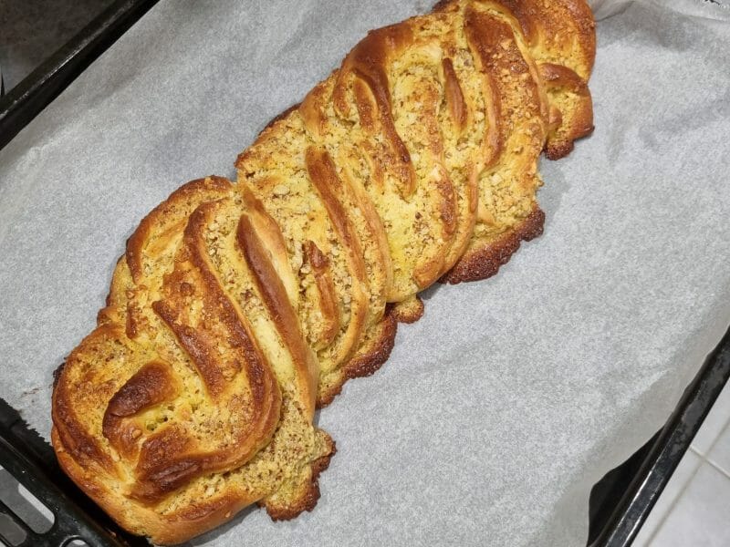 Cliquez pour zoomer ! Brioche à la crème d’amande Thermomix par mariepel24