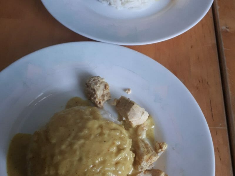 Cliquez pour zoomer ! Blancs de poulet sauce moutarde et curry Thermomix par laura_614