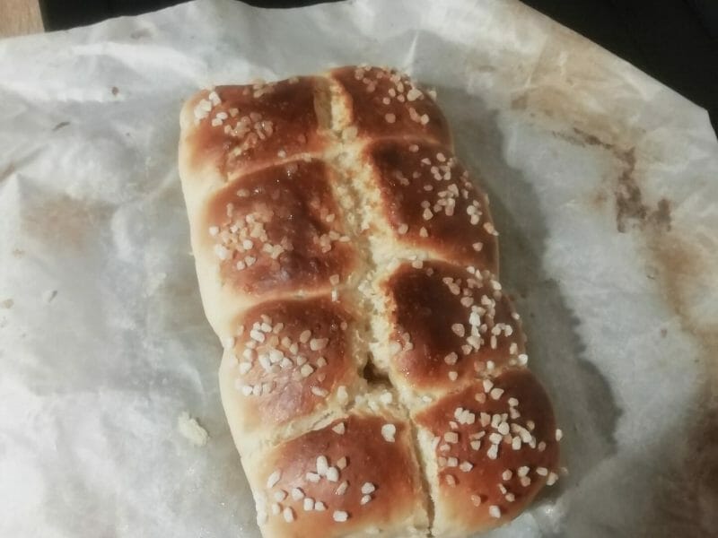 Cliquez pour zoomer ! Brioche sans beurre, sans oeufs Thermomix par coralie_263