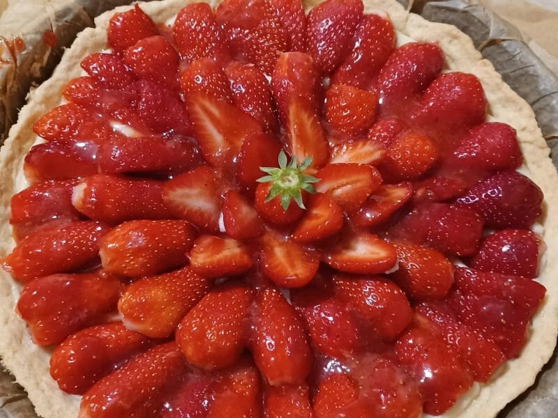 Cliquez pour zoomer ! Tarte aux fraises Thermomix par cess81