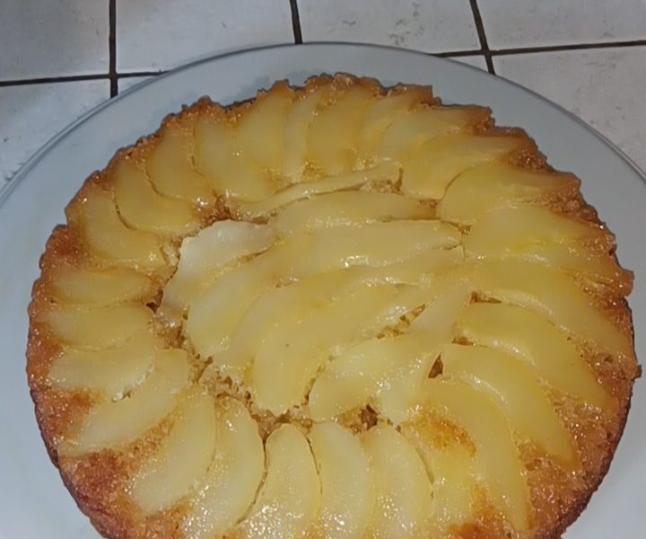 Cliquez pour zoomer ! Gâteau renversé aux poires Thermomix par elodie38230