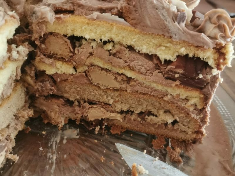 Cliquez pour zoomer ! Layer cake Kinder Bueno Thermomix par valentine_2509